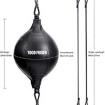 TOCO FREIDO Double End Punching Ball, Speed Bag with 2 Difficulty Levels Boxing Reflex Ball with Headband, Perfect for Reaction, Agility, Punching Speed, Fight Skill and Hand Eye Coordination Training