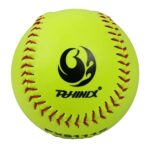 PHINIX Slow-Pitch Softballs Cork Core for Practice (11 inch,Box of 6)