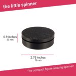 the little spinner | Compact Figure Skating Spinner – Ice Skating Spin/Jump Training (Black)