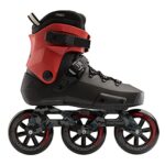 Rollerblade Twister 110 Unisex Adult Fitness Inline Skate, Black/Red, Urban Performance Inline Skates