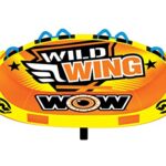 WOW Sports Towable Wild Wing Front and Back Tow Points, Towable Tube for Boating for 1-3 Persons