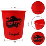 Juegoal Yard Pong, Outdoor Giant Yard Games Pong Game Set with Durable Buckets and Balls, Cup Pong Throwing Game for Beach, Camping, Lawn and Backyard