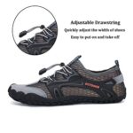 AFT AFFINEST Mens Womens Water Shoes Outdoor Hiking Sandals Aqua Quick Dry Barefoot Beach Sneakers Swim Boating Fishing Yoga Gym(Gray-A,39)