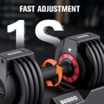 Adjustable Dumbbell 25LB 5 in 1 Single Dumbbell for Men and Women Multiweight Options Dumbbell with Anti-Slip Nylon Handle Fast Adjust Weight for Home Gym Full Body Workout Fitness