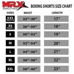 Men Boxing Shorts for Boxing Training Fitness Gym Cage Fight MMA Mauy Thai Kickboxing Trunks Clothing Red Medium