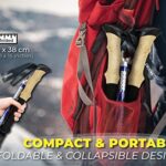 TREKOLOGY Trek-Z Collapsible Hiking & Trekking Poles – Balance Support for Seniors, Women, and Men, 2pc Per Set