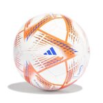 adidas unisex-adult FIFA World Cup Qatar 2022 Al Rihla Club Soccer Ball, White/Solar Red/Pantone, 5
