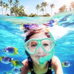 Gintenco Kids Snorkel Set, Diving Mask for Children as Unisex Kids Swimming Goggles, Anti-Fog Diving Mask and Dry Top Snorkel Combo Set for Junior and Youth …