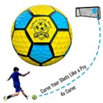Safe Sport Gear Curve Star Premium Curving Soccer Ball – Awesome Soccer Gift for Kids – Super Fun Soccer Trainer and Helps Teach Players to Put Curve on The Ball
