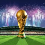 FEEYE 2022 World Cup Trophy Replica World Cup Replica Resin Soccer Collectibles Sports Fan Trophy Gold Bedroom Home Office Desktop Decor (8.3”)