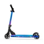 Jetson Scooters – Mars Kick Scooter (Iridescent) – Collapsible Portable Kids Push Scooter – Lightweight Folding Design with High Visibility RGB Light Up LEDs on Wheels and Deck