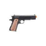 1911-A1 Spring Powered Heavy Metal Airsoft Pistol (Color: Black/Faux Wood)-WellFire