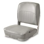 Guide Gear Folding Boat Seat, Marine Chair, Fishing Boat Equipment and Accessories, Low-Back, Navy