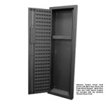Tactical Closet Vault Flat Black in Wall Gun Safe and Tactical Gear Safe – This Safe Provides Security for Firearms and Tactical Gear, Simplex Lock – Fits Between Wall Studs– Ideal for Home or Office