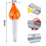 3 Pieces Inflatable Torch Fun Torch Inflates for Olympic Games Medieval Luau Themed Party Sports Competitions, 16 Inches