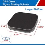 CRS Cross Figure Skating Spinner – Training Aid for Ice Skaters, Gymnastics, Dance and Ballet Pirouette. Metal Eight (8) Inch Spin Trainer. (Spinner)