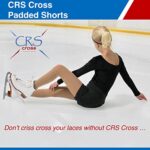 CRS Cross Padded Figure Skating Shorts – Crash Pads Shorts for Butt, Hips, and Tailbone (Youth Medium Black)