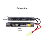 TATTU 9.6V NiMH Battery 1600mAh Butterfly Nunchuck Stick Rechargeable Battery Pack with Tamiya Connector for Airsoft Gun ICS CA TM SRC JG G36 G&M733