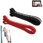Functional Fitness Pull up Assistance/CrossFit 41in Loop Resistance Exercise Band Set – #2, 3-20 – 85 lbs (9-39 kg) Resistance/Assistance