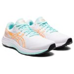 ASICS Women’s Gel-Excite 9 Running Shoes, 8, White/Orange POP
