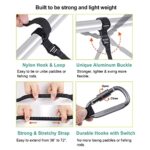 Ayaport Kayak Paddle Leash Kayak Accessories for Kayaking Fishing SUP Sail Gear Canoe (Black-2PK, 36″-72″)