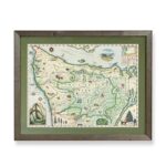Olympic National Park Hand-Drawn Map Poster – Authentic 24X18 Inch Vintage-Style Wall Art – Lithographic Print with Soy-Based Inks – Unique Gift for History Buffs, Travelers, Teachers, or Home Decor – All-Ages – Made In USA