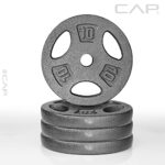 CAP Barbell Standard 1-Inch Grip Weight Plates 10 lbs Gray, Pack (x4) (RWPIS-010B)