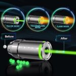 T238 Airsoft Tracer Unit, Spitfire Tracer Unit with Dynamic Gunfire Color for BB/NERF Dart/Gel Ball/Airsoft Attachments
