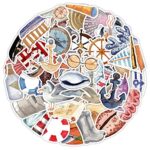 Go Sailing Stickers |50Pcs Navigation Waterproof Vinyl Decals for Water Bottles Laptop Luggage Cup Computer Mobile Phone Skateboard