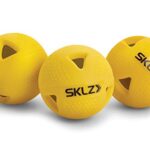 SKLZ Premium Impact Limited-Flight Training Baseballs, 6-Pack, Yellow