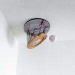 Ceiling Strike: Indoor Easy Catch Ceiling Baseball Kids Toy Game Training Equipment – Includes Soft Backboard/Net/Mitt and Two Mini Plush Baseballs (Gift Set)