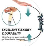 O WOWZON Fiberglass Bow and Arrow for Kids, Archery Set with LED Flashing Lights, 8 Arrows, Indoor & Outdoor Toy for Kids, Crossbow, Shoot Over 100 Feet, Gift for Boys