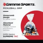 GAMMA Sports Supreme Overgrip for Tennis, Pickleball, Squash, Badminton, and Racquetball Racquets, 60-Jar, White