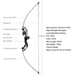 REAWOW Recurve Bow and Arrow Set Archery Recurve Bow Detachable Hunting Bow and Arrow Adult Teen Beginner Set Target Practice Outdoor Hunting Archery Carbon Arrow 6 Arrows Shooting Training