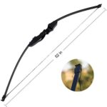 DOSTYLE Takedown Recurve Bow and Arrow Set Outdoor Archery Hunting Shooting Target Practice Training Longbow with Arrow Quiver