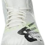 New Balance Men’s Rush V3 Mid Lacrosse Shoe, White/Bleached Lime Glo, 11