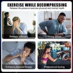 Boxing Speed Trainer Punching Bag Spinning Bar with 2 Ball, Training Boxing Ball with Reflex Bar Free Standing, 45-80in Adjustable Height, for Adult&Kid