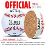 Franklin Sports Official Size Baseballs – 9″ Baseballs – OL1000 Baseballs – Great for Practice + Training – Official Size + Weight – 6 Pack,White