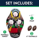 Franklin Sports 60189 Kids Football Target Toss Game – Inflatable Football Throwing Target with Footballs – 45″ Target, Multicolor