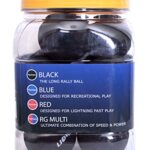 Python Black Racquetballs (Value Pack – 12 Ball Jug/Long Rally Ball!)