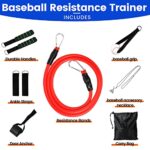 Davllin Baseball Resistance Trainer,Training Aid for Baseball Softball Pitchers,Interchangeable Grips to Build Arm Strength,Arm Bands for Baseball Players,Baseball Throwing Trainer,Great to Warm-Up