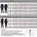 ZCCO Wetsuits Men’s Women’s 3mm Premium Neoprene Full Sleeve Dive Skin for Spearfishing,Snorkeling, Surfing,Canoeing,Scuba Diving Wet Suits (Men’s Blue, XL)