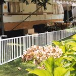 Elevens 30″H x 60″W Garden Fence Outdoor Fence Panel, Decorative Vinyl Picket Fence No Dig Fence,Fencing for Yard Patio (White-1 Panel?