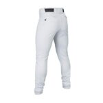 EASTON RIVAL+ Pro Taper Baseball Pant, White, Youth, Small