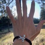 Sportybella Field Hockey Charm Bracelet, Field Hockey Jewelry Gifts, Gift for Field Hockey Players, Teams & Coaches (Black)