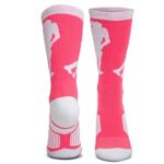 Field Hockey Crew Socks (Pink) one size fits most