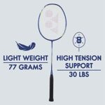 YONEX Graphite Voltric Lite 20I Badminton Racquet (G4, Dark Blue, 77 Grams, 30 lbs Tension)