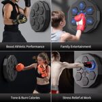 Music Boxing Machine Home Wall Mount Music Boxer, Electronic Smart Focus Agility Training Digital Boxing Wall Target Punching Pads Suitable for Home Exercise.