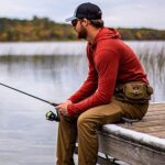 Piscifun Fishing Tackle Bag with Adjustable Waist Strap, Portable Multi-function Fanny Fishing Storage Pack, Water-Resistant Outdoor Fly Fishing Bag, Small Fishing Bag (Khaki)