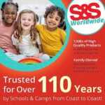 S&S Worldwide Junior Badminton Racquet. Steel Framed, 18″ Long Racket is Ideal for Kids and Novice Players in PE Class, Summer Camps or Backyard.